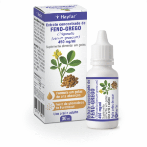 Extrato concentrado de Feno-Grego 450 mg/ml - Gotas 30 ml