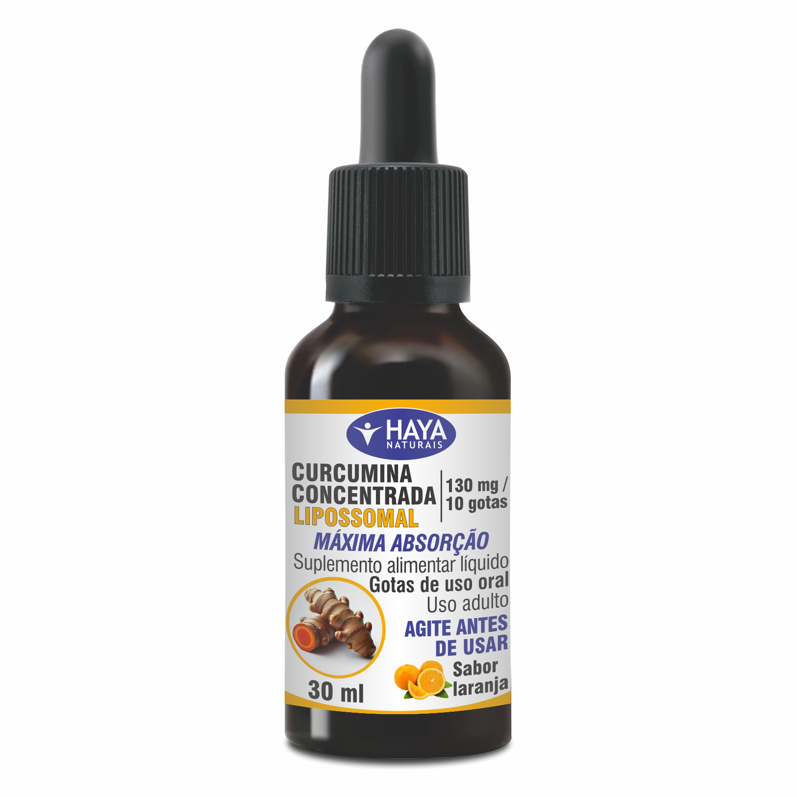 Curcumina Concentrada Lipossomal - Gotas 30 ml
