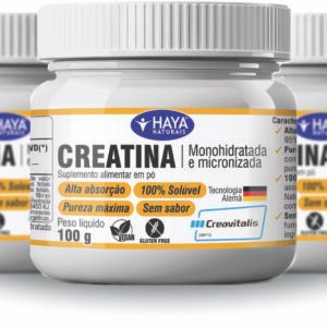 3 un de Creatina Haya Creavitalis®100 g + Frete grátis