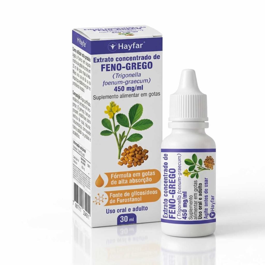 Extrato de Feno-grego - Gotas 30 ml