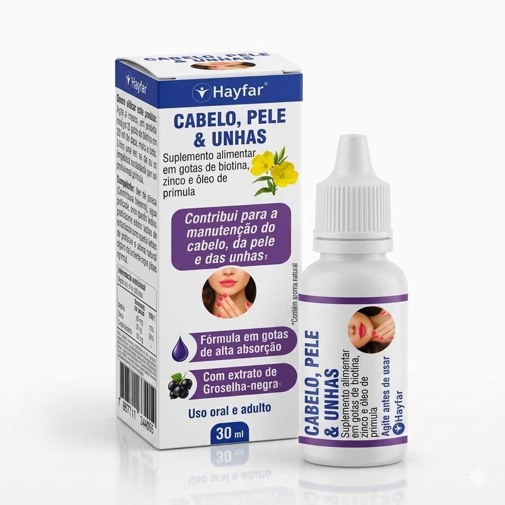 Cabelo, Pele & Unhas - Gotas 30 ml